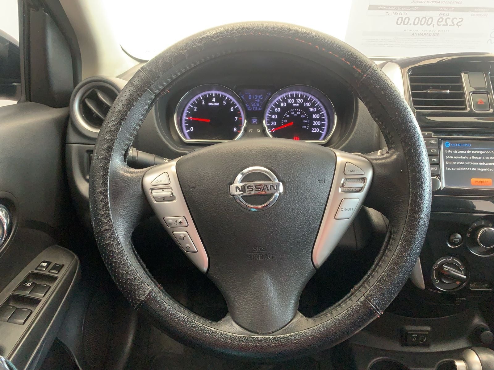 2018 Nissan Versa 4 pts. Exclusive, TA, a/ac., VE, piel, GPS, f. niebla, RA-16